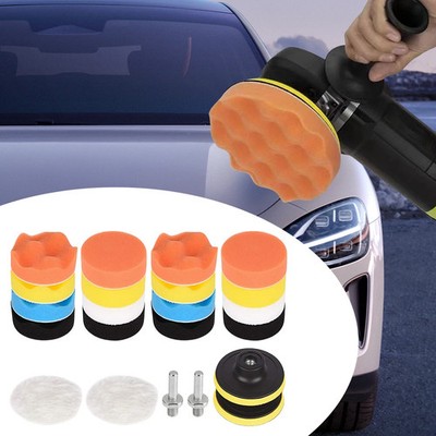 Auto Polieren Pads Set Waschbar Kratzer Entfernung Handschwämme Polierwolle