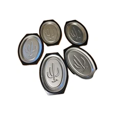 Lot of 5 Vintage Nordic Ware Sizzler Platter Holder Steak Plate Cactus Print