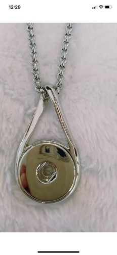 Cheerleading Cheer Necklace Jewelry Silver Adjustable Chain Snap Charm Gift Bag - Picture 2 of 7
