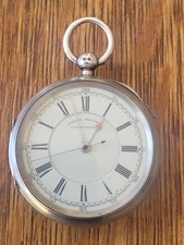 English silver centre seconds chronograph pocket watch - Chester 1898