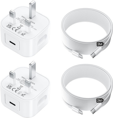 Für iPhone 17 16 15 Ladegerät, USB C Schnell Ladeadapter mit 2m Kabel [USBC...