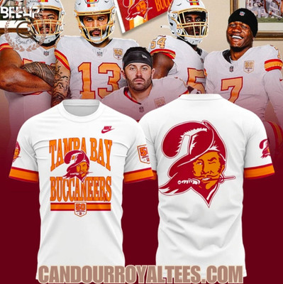 Tampa Bay Buccaneer 50Th Season Game White 3D T-Shirt