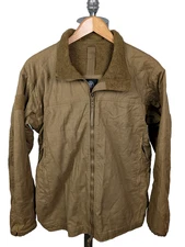 WILD THINGS TACTICAL Coyote Soft Shell Fleece Lined Button Up Jacket Sz S Damage