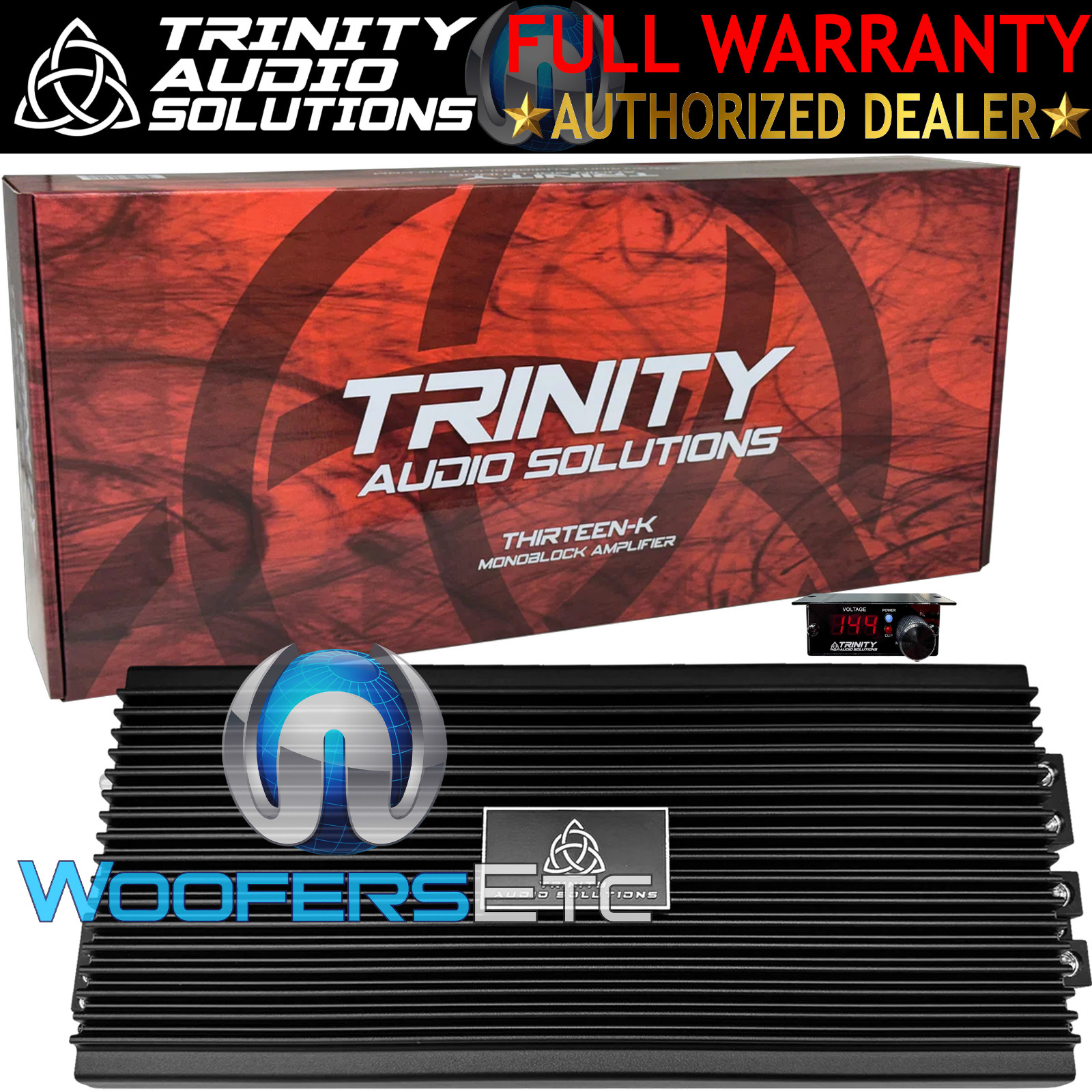 TRINITY AUDIO THIRTEEN-K MONOBLOCK 13000W RMS SUBWOOFERS SPEAKERS BASS AMPLIFIER