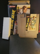Metal Gear Nintendo NES Cart, Box, Sleeve, Foam - Tested