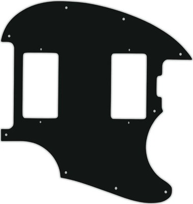 WD Custom Pickguard For Music Man StingRay II #01A Black Acrylic