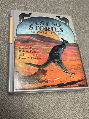 Vintage 1987 Just So Stories by Rudyard Kipling & Joseph Gleeson Hardcover Book
