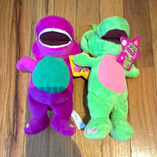 Fisher-Price Barney  s World Plush Lot of 2 Barney  Baby Bop HVF40 HVF41 2024