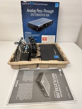Digital Stream Analog Pass Through DTV Converter Box W/Remote-DTX9950-Good Cond.