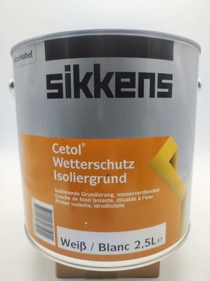 Sikkens Cetol Wetterschutz Isoliergrund wasserbasiert Primer weiß, 1 L-2,5 L