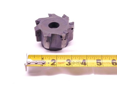 ISCAR 3'' O.D. 90 DEG FACE MILL 1'' PILOT 3/8 KEY HOLDS 7 INSERTS AD..1505.. 3.0