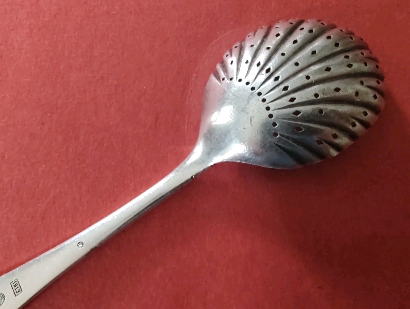 1913 HAPAG Hamburg American Line Silverplate Sugar Sifter Art Krupp Berndorf