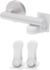 Child Proof Door Lever Lock, Baby Proofing Door Handle Lock, Minimalist Design,