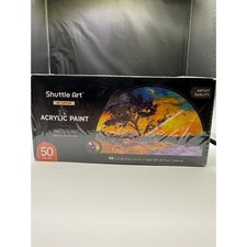 Shuttle Art 50Color Acrylic Paint Set High Viscosity Non-Toxic Paint Kit
