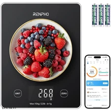 Precision Food Scale with Nutritional Insights for Keto Diet - 22lb Capacity