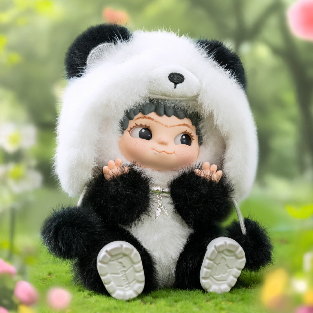 Hassy Top-in Wakuku Panda Plush Mascot Keychain
