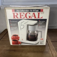 Vintage Regal Drip Coffee Maker 4 To 10 Cups Brewing V7564 New In Box