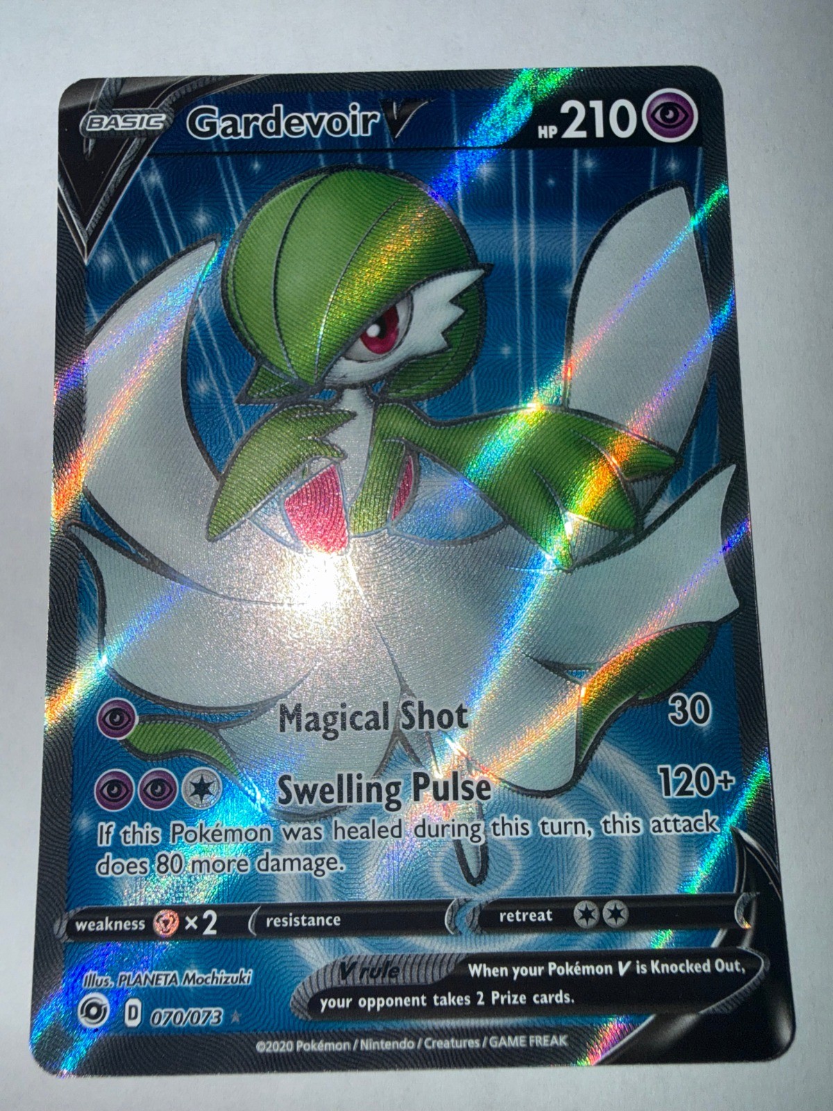 Gardevoir V (Full Art) Holo Ultra Rare Champion's Path 70/73 NM