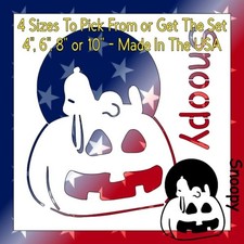 White Plastic Stencil - Halloween Dog SW34  5", 6", 8" or 10" 
