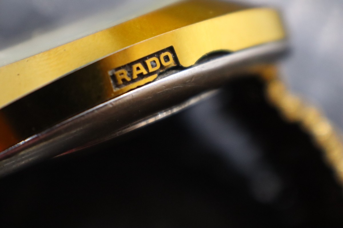 Vintage Rado DiaStar 636.0313.3 Sugarcube Automatic Gold-Plated