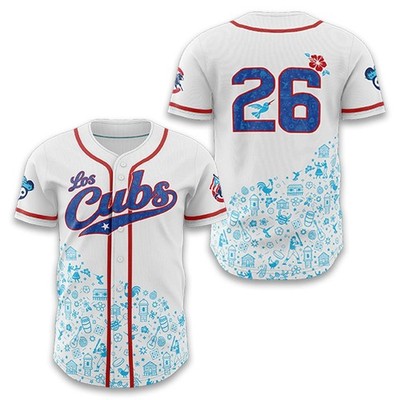 Custom Name - 2026 Cubs Puerto Rican Heritage Baseball Jersey - All Size