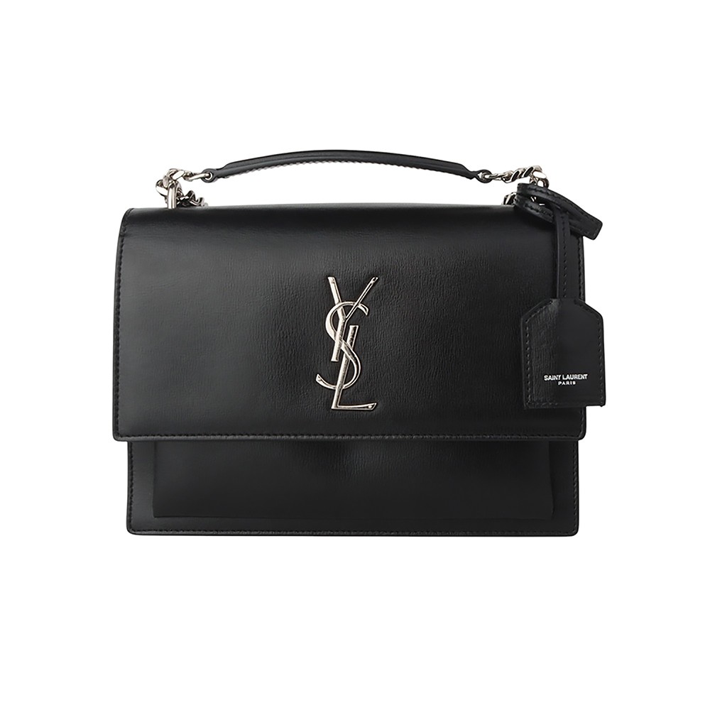 Saint Laurent Monogram Sunset Bag borsa media argento borsa a tracolla 34937Y 135588455