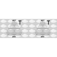 2X Sasic Achsmanschetten Satz Radseitig Passend FüR Alfa 147 156 166 GT GTV Spid