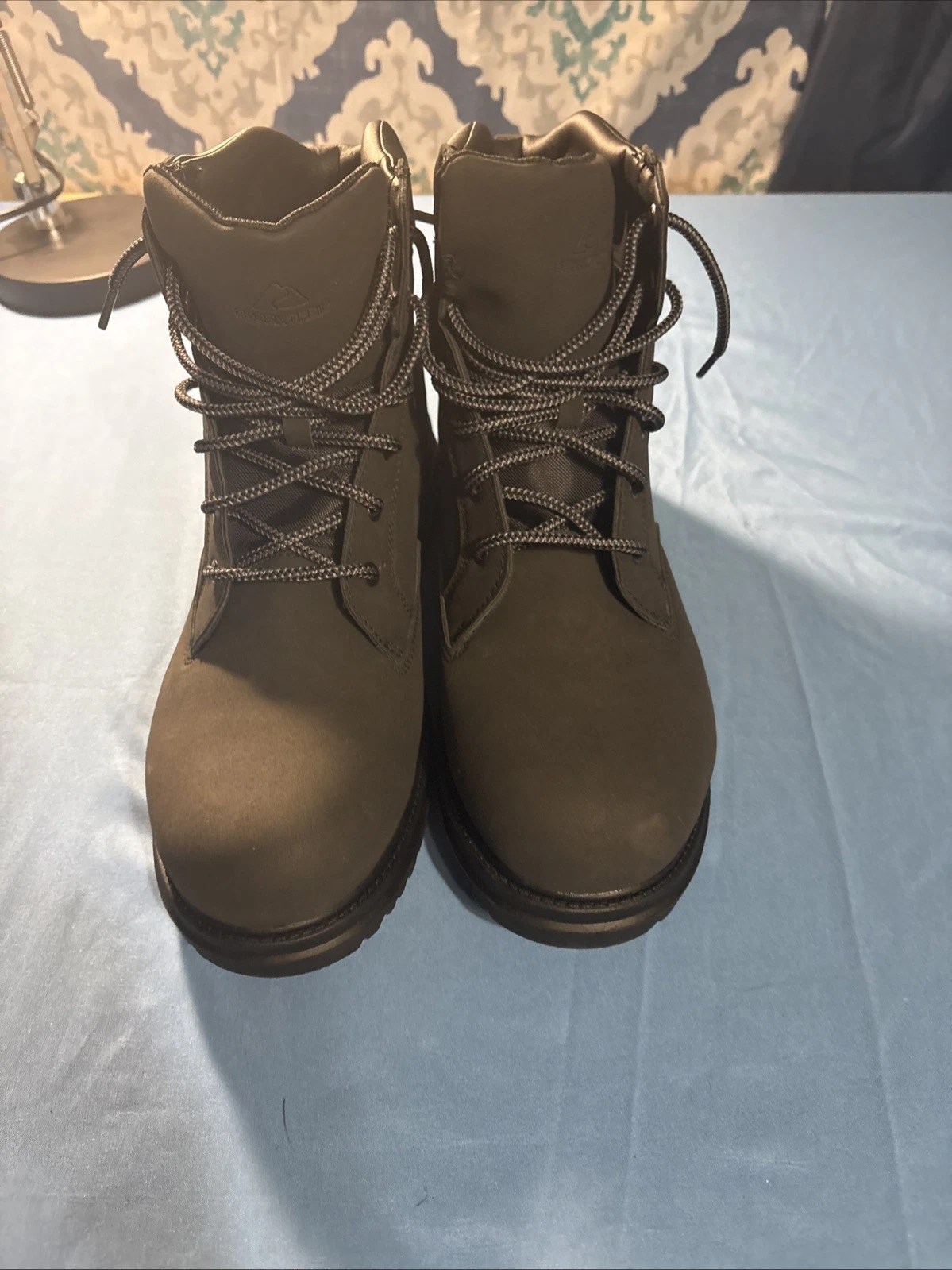 NIB Ozark Trail Troy II Men's Black Faux Leather Boots 13