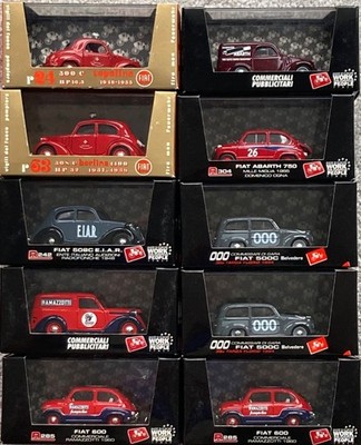 Restposten 10 x BRUMM 1/43 Fiat Selection - Feuerwehr - Langstrecken - Gewerbe & Straße