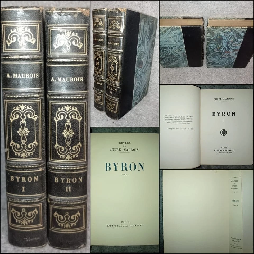 André MAUROIS, Byron, 2 vol. in-8 relié, 1932 - Photo 1/1