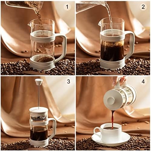 Stainless Steel French Press Coffee Maker 12 oz Travel