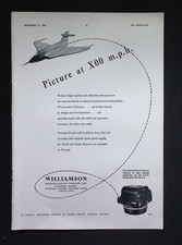 Original 1953 Advert Williamson Eagle IX Mark 2 Air Survey Camera