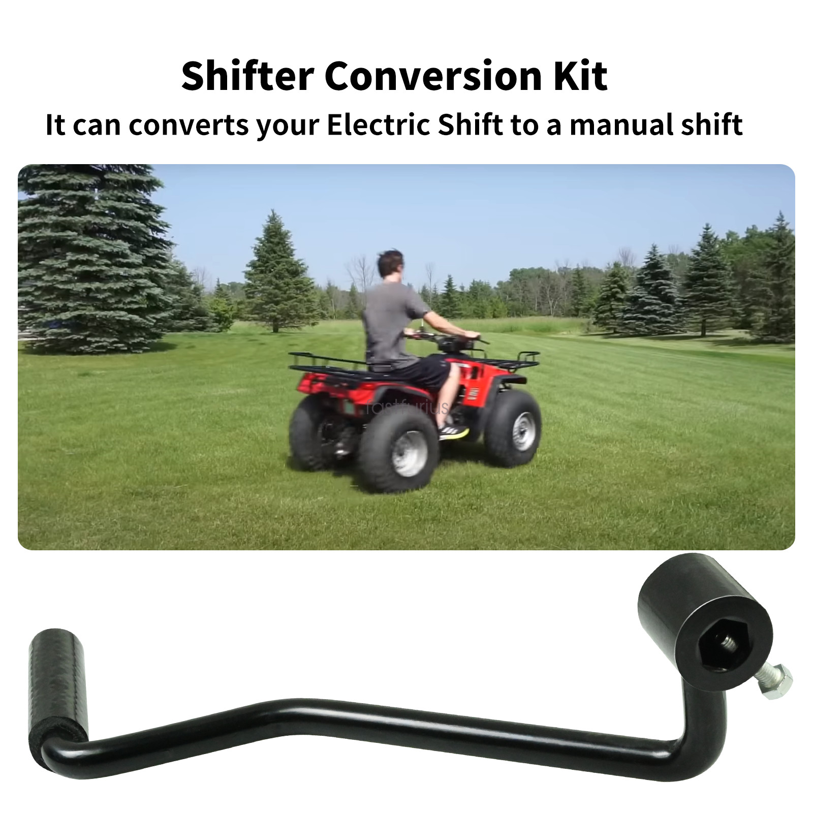 Fit for Honda Foreman Rancher 350 450 500 ES Shifter Conversion