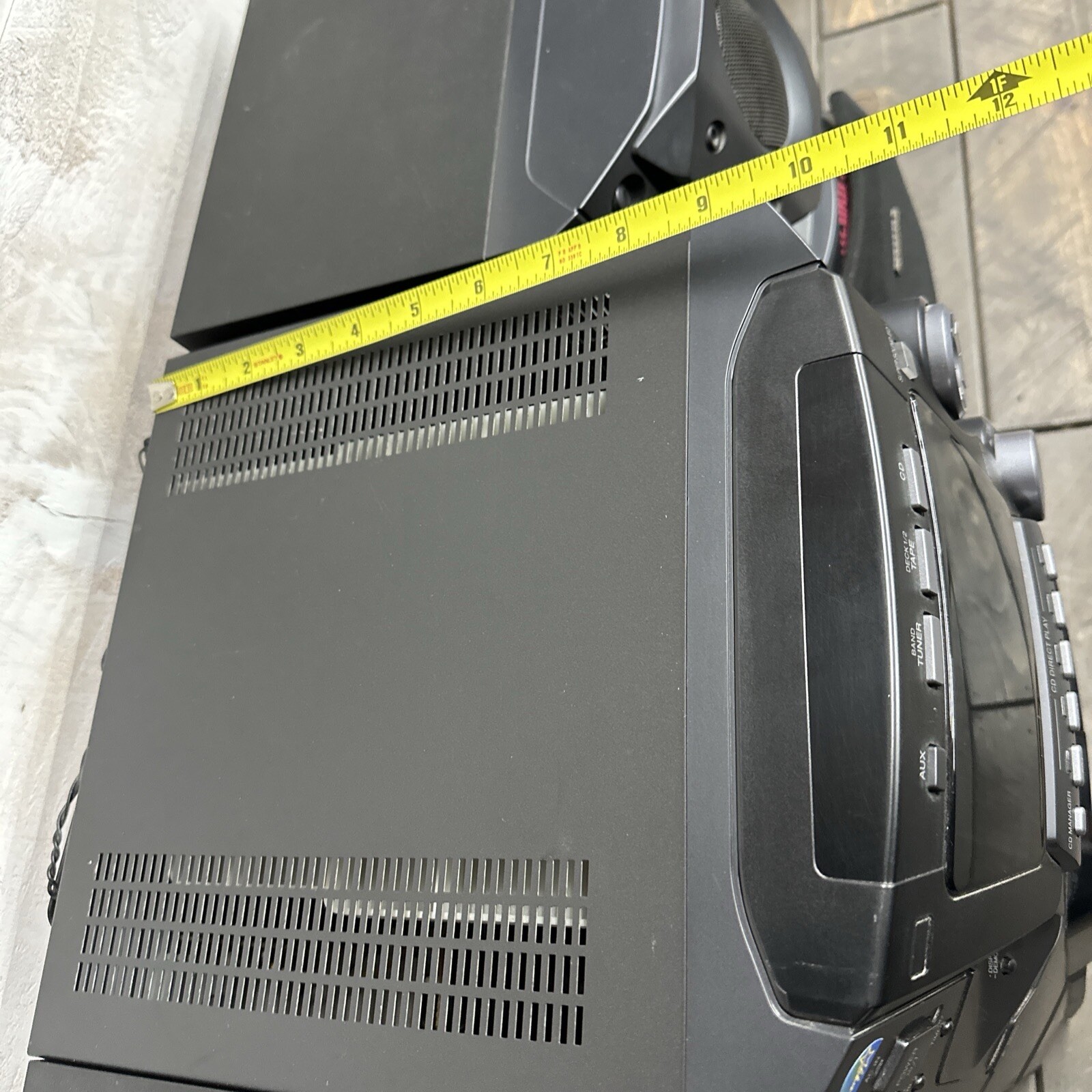 Panasonic SA-AK22 Stereo System 5 Disc Changer CD Cassette Player ...