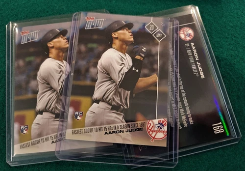 (01 CARD) 2017 Topps NOW AARON JUDGE Rookie RC (Fastest to 15 HR since McGwire)