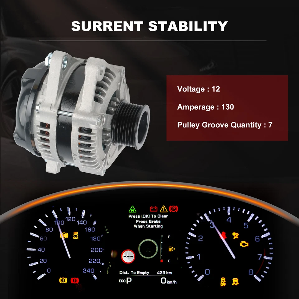 Alternador 11139 270600P020 130 amperios para Toyota Tacoma V6 2005-2015 4,0 L Foto 3 de 4