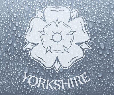 PRNT1062 Yorkshire county rose shield Printed colour vinyl sticker graphic