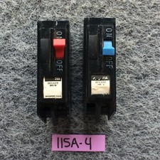Lot of 2 Bryant 20 Amp 15 Amp 1 Pole Type BRO Circuit Breaker 120/240VAC