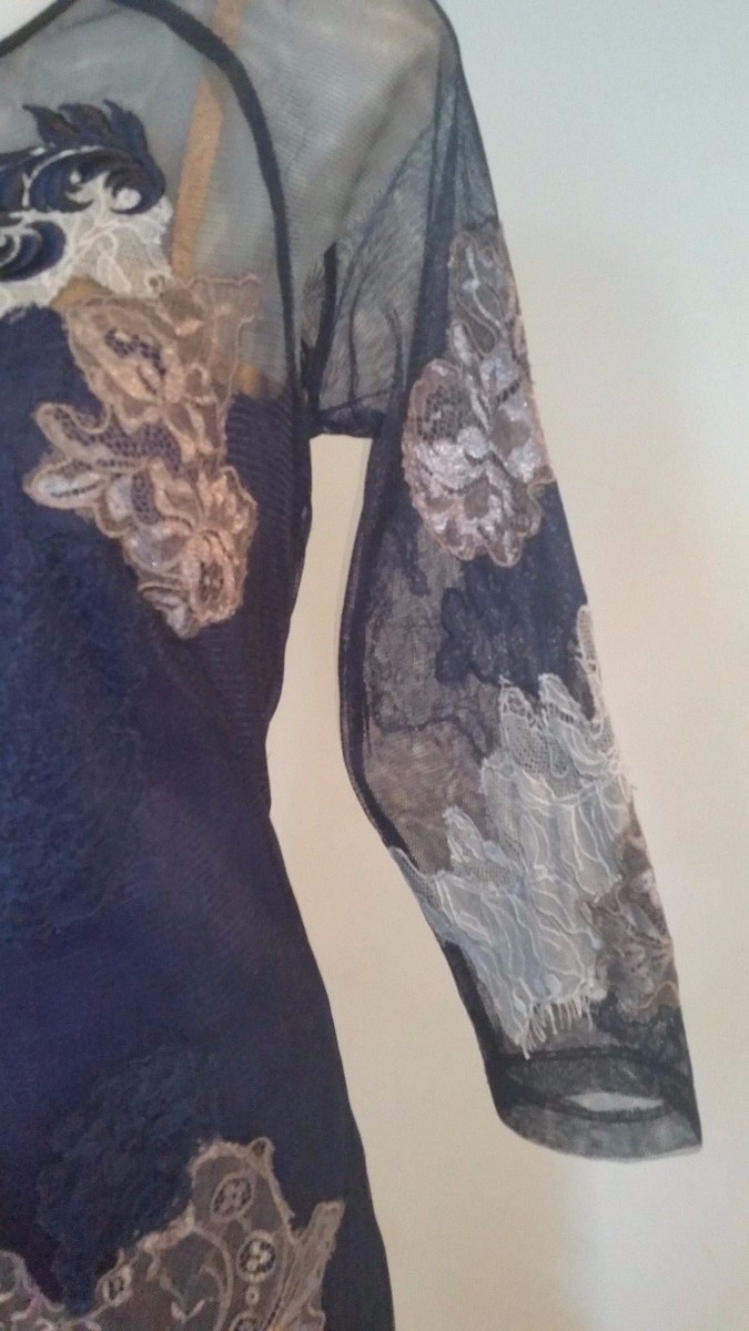 Women's Karen Millen Blue Lace embroidered dress UK Size 10 | eBay