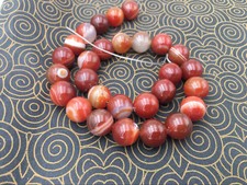 Natural 14mm Red the sardonyx agate Gemstone Round Loose Bead 15''