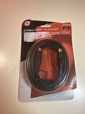 6 ft. GE S-Video Cable DVD TV AVR Satellite Receiver Black