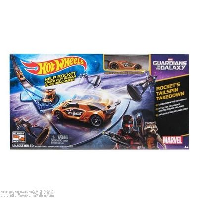 Hot Wheels Guardians of the Galaxy Track Set Play set W/ Vehicle