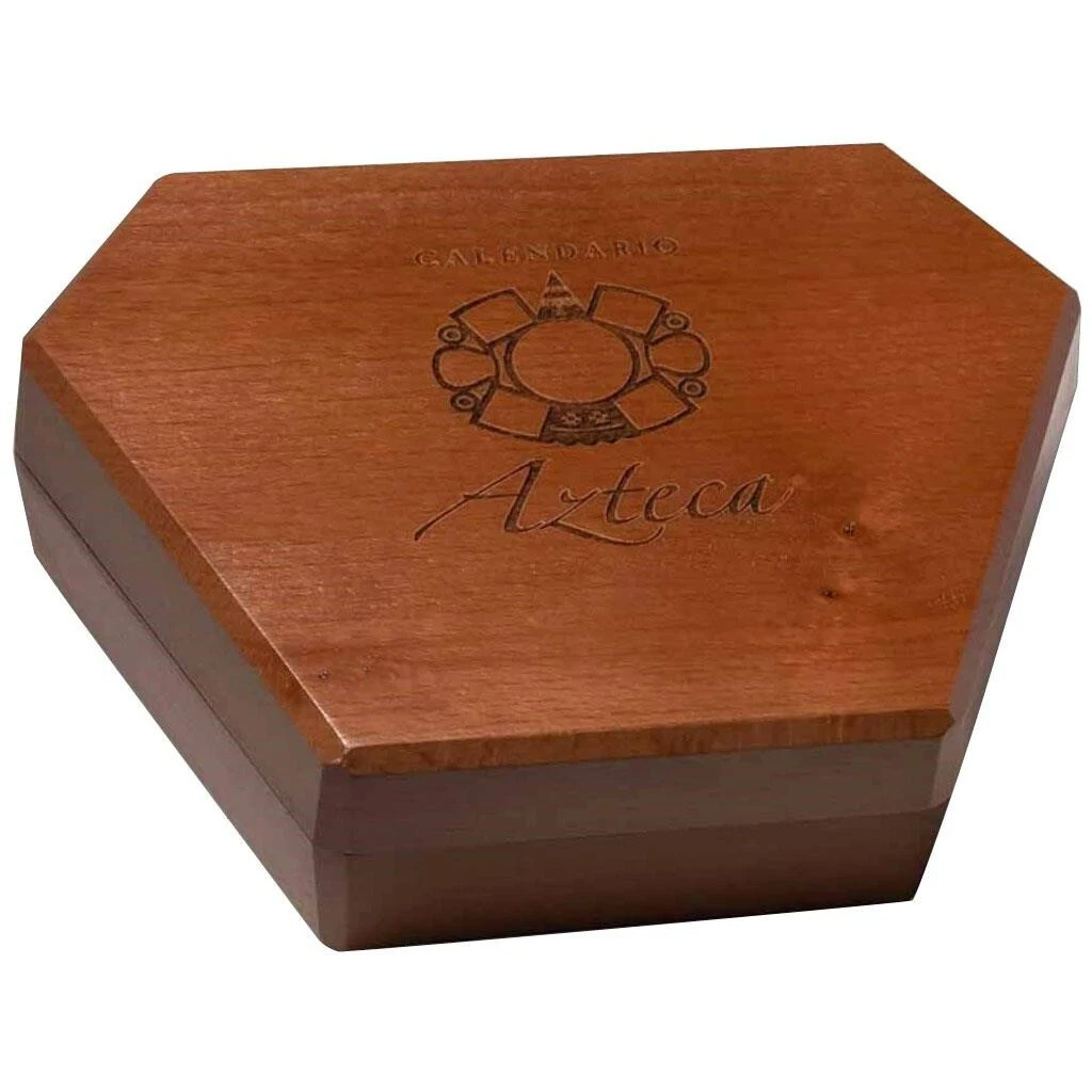 Silbermünze 1kg Azteken-Kalender 2022 - Mexiko - im Holz-Etui - Prooflike