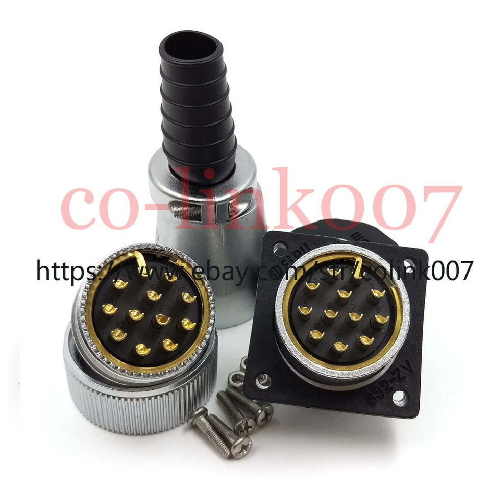 WS32 12pin Aviation Connector, 500V Bulkhead Industrial Plug Socket for LED - Image 4 of 4