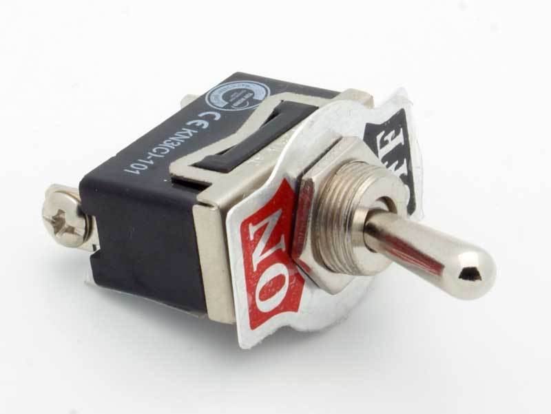 ON/OFF SPST 2P TOGGLE SWITCH SCREW TERM w/COVER BLUE 20A 125V #ST15 ...