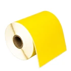 ZEBRA 4x6 COLOR (4" x 6") YELLOW Direct Thermal Labels - 1" Core - (1) Roll/250