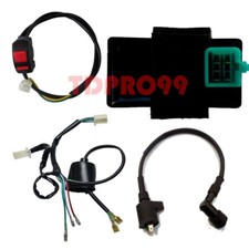 12v Ignition Coil 5 Pin Cdi Kill Switch Wiring Harness For Dirt Pit Bike Atv