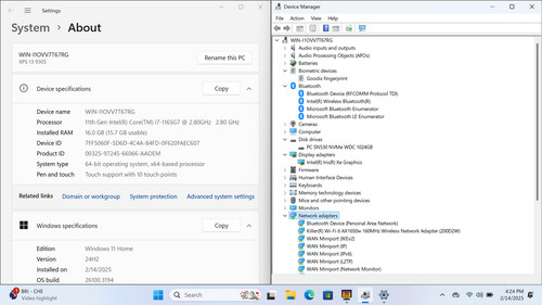 Dell XPS 9305 13" FHD Touch I7-1165G7 1TB SSD 16GB W11 Webcam Backlit FP Reader - Picture 3 of 15