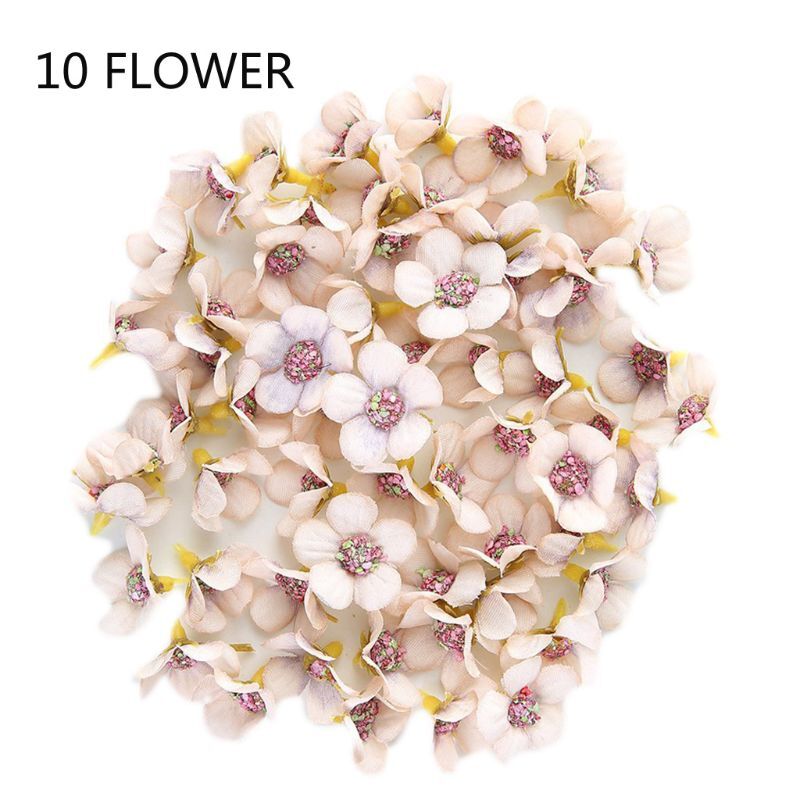 10Pcs/Set 2cm Multicolor Artificial Flower Heads For Wreath eBay