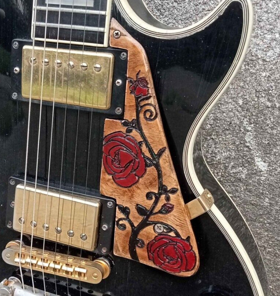 Golpeador artesanal madera reciclada para guitarras Les Paul Gibson y Epiphone